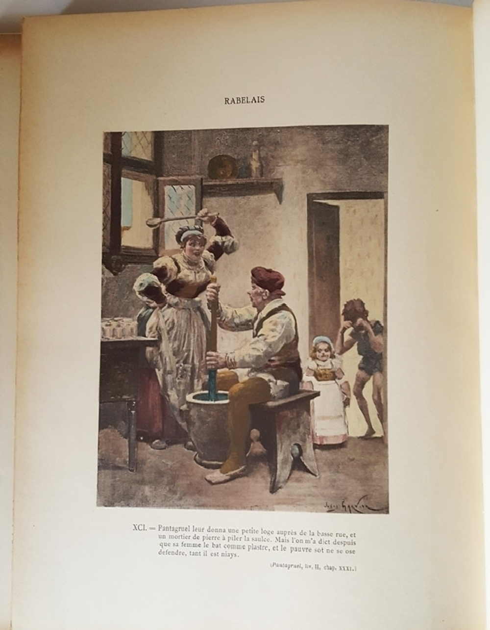 "Rabelais et loeuvre de Jules Garni (Рабле и творчество Жюля Гарни)"  1897 г.  Антикварная книга