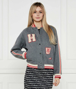 Хлопковая куртка бомбер Tommy Jeans - серый(DW0DW20547)