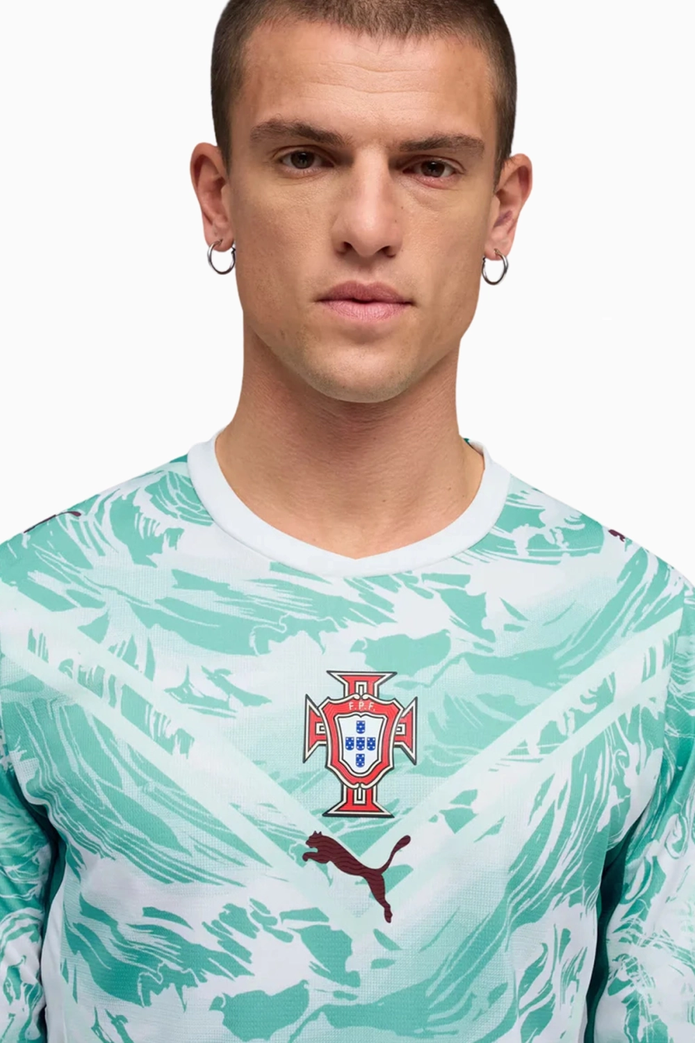 Футболка с длинными рукавами Puma Portugal 2026 Away - бирюзовый