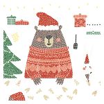 Алмазная (кристальная) мозаика Фрея ALBP-291, постер Рождественское печенье, 30х30 см