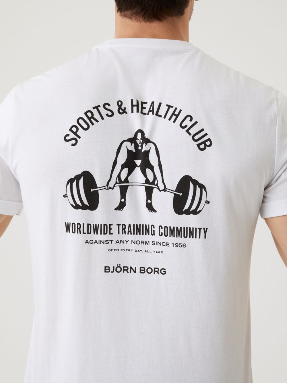 Мужская теннисная футболка Björn Borg Borg Breeze T-Shirt - brilliant white