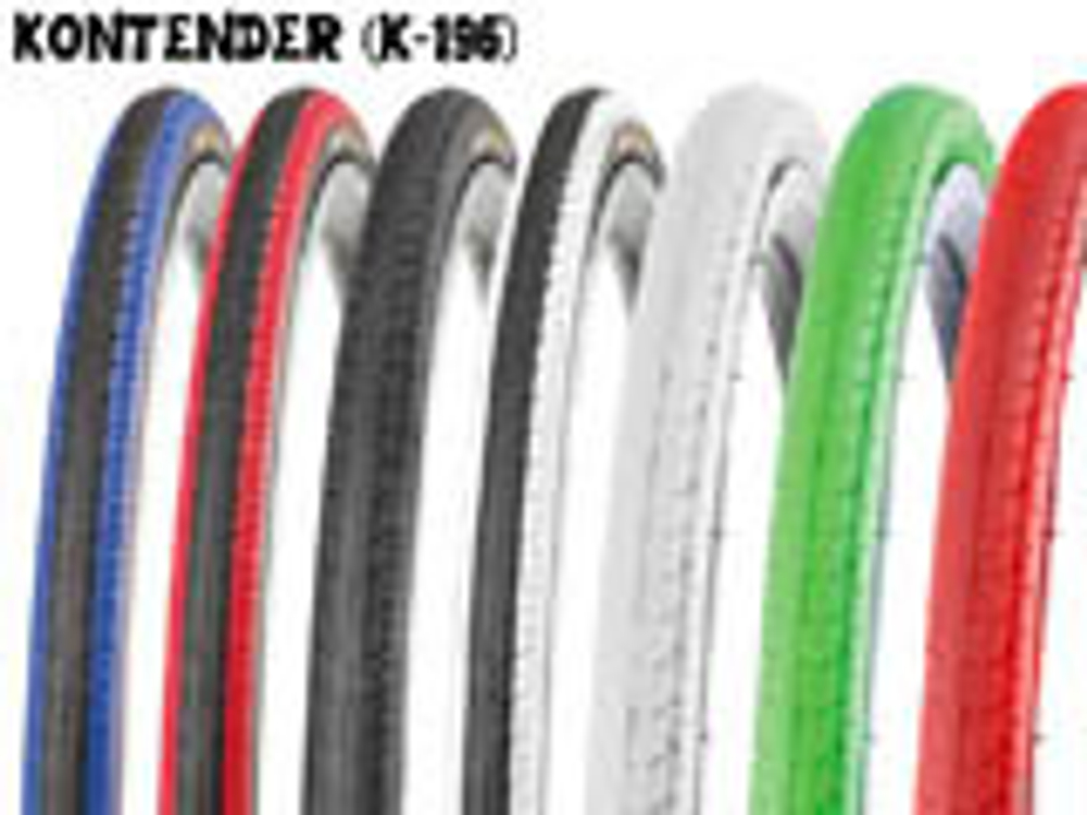 Покрышка KENDA KONTENDER K-196 K-196, 700x23C. Чёрно-белая.  60tpi. До 8 атм.