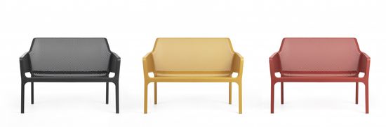 Диван пластиковый Net Bench Nardi цвет коралловый