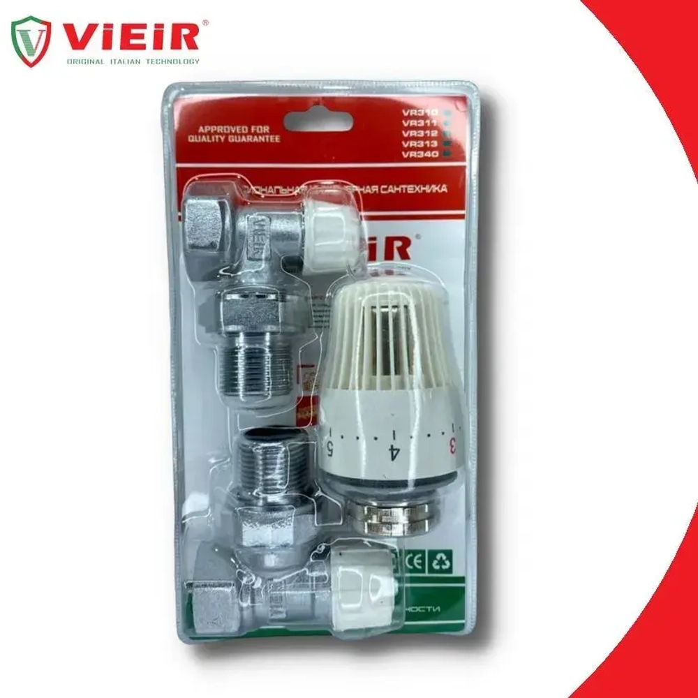 Комплект терморегулирующий угловой 3/4" VIEIR VR311