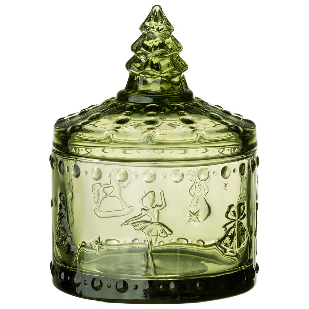 ЕМКОСТЬ ДЛЯ ХРАНЕНИЯ "ЩЕЛКУНЧИК" GREEN, 9*9*12,5 СМ