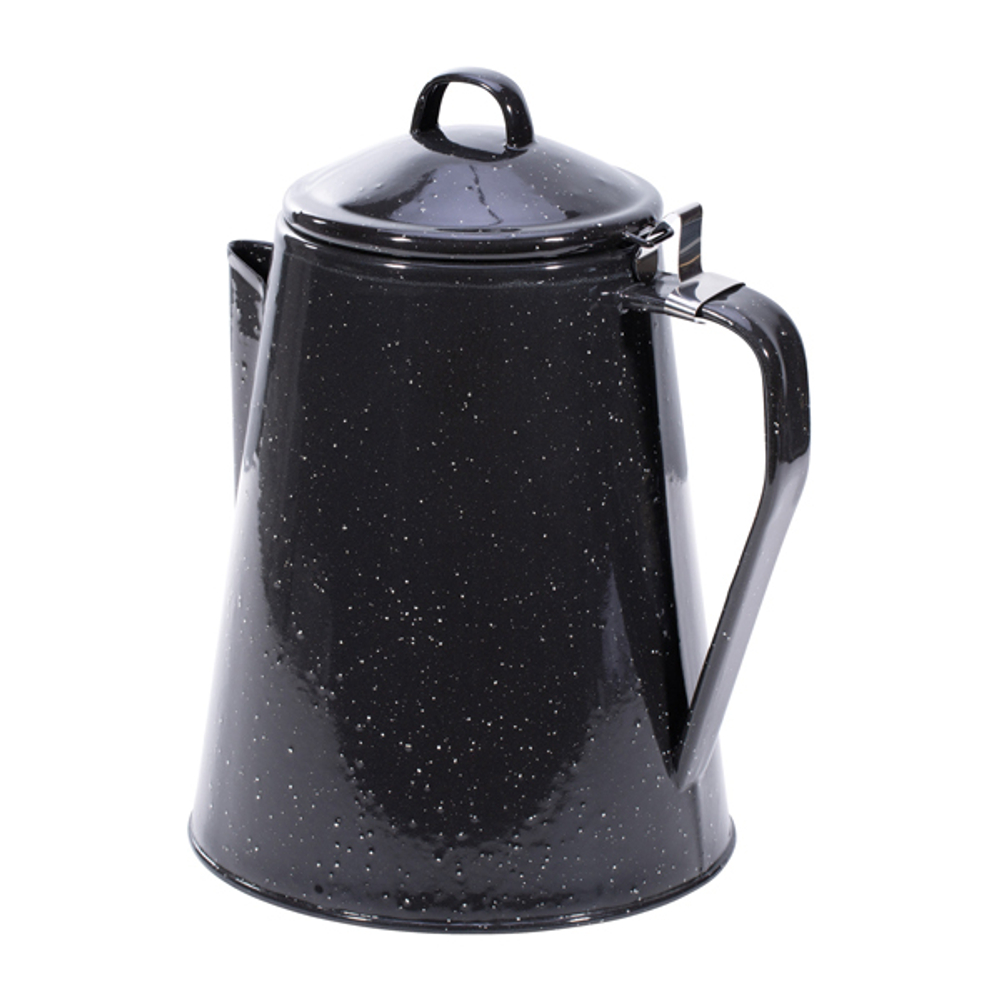 Кофейник Mil-Tec Kaffeekanne Emaille mit Percolator schwarz