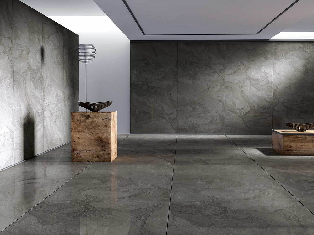 Kutahya Atlantis Anthracite Rektifiye Parlak Nano 60x120