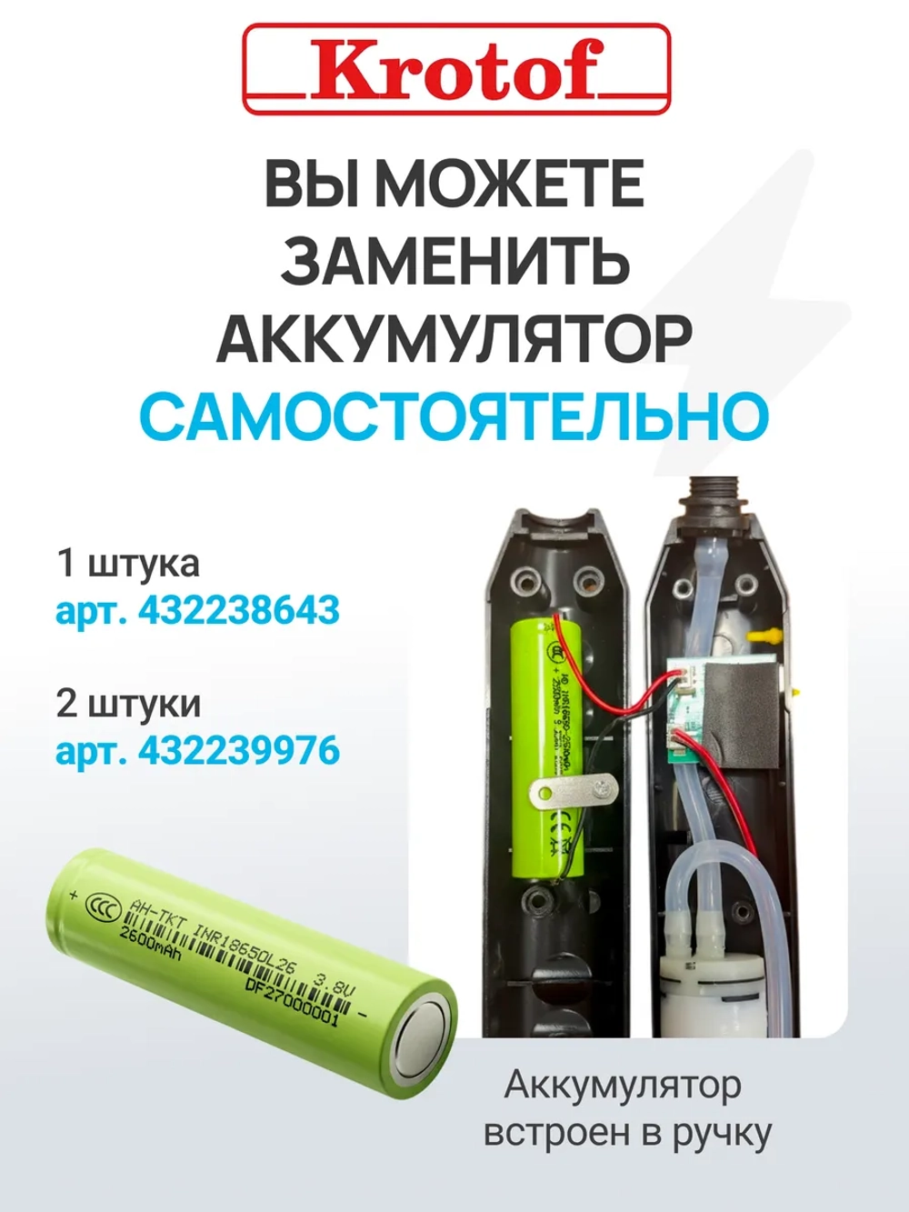 Опрыскиватель аккумуляторный садовый ручной для растений