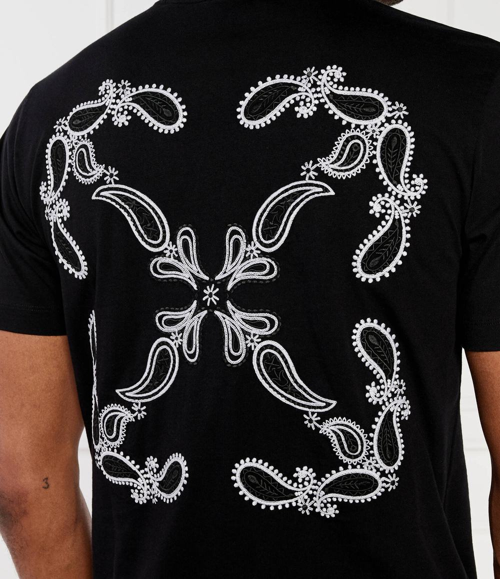 Футболка BANDANA OFF-WHITE - черный(OMAA027S 24JER001)
