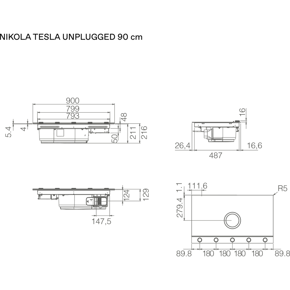 Elica NIKOLATESLA UNPLUGGED EVO IX/A/90-PRF0196326