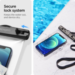 Водонепроницаемый чехол Spigen A601 UNIVERSAL WATERPROOF CASE 2-шт CRYSTAL CLEAR