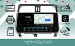 Магнитола для Toyota Land Cruiser Prado 150 2017-2023 - Vaycar VA77-1053-2K на Android 13, Быстрая, 2K QLED, CarPlay,4G SIM-слот