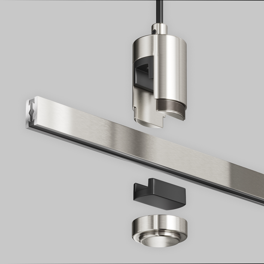 Подвес тросовый Hang с вводом питания Maytoni FLARITY TRA157SW-B1-PT