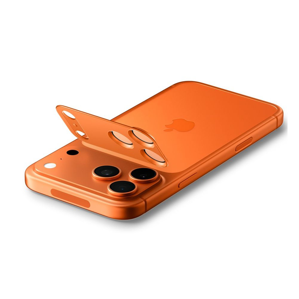 Защитное стекло на камеру Spigen Glas.tR EZ Fit Optik Pro XL для iPhone 17 Pro Orange