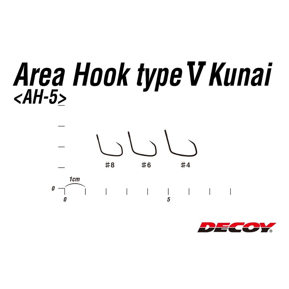 Крючок Decoy форелевый одинарный AH-5 Type V Kunai #8 (в упаковке 8 штук)