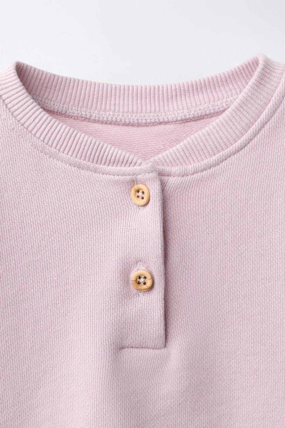ZARA ТОЛСТОВКА С ВОРОТНИКОМ-СТОЙКОЙ, БЛЕДНО-ЛИЛОВЫЙ