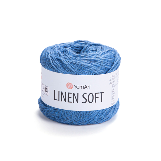 Пряжа YarnArt Linen soft, Голубой