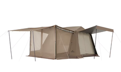 Палатка Naturehike Village 6.0 II поколения 4-местная, быстросборная, с верандой, коричневая