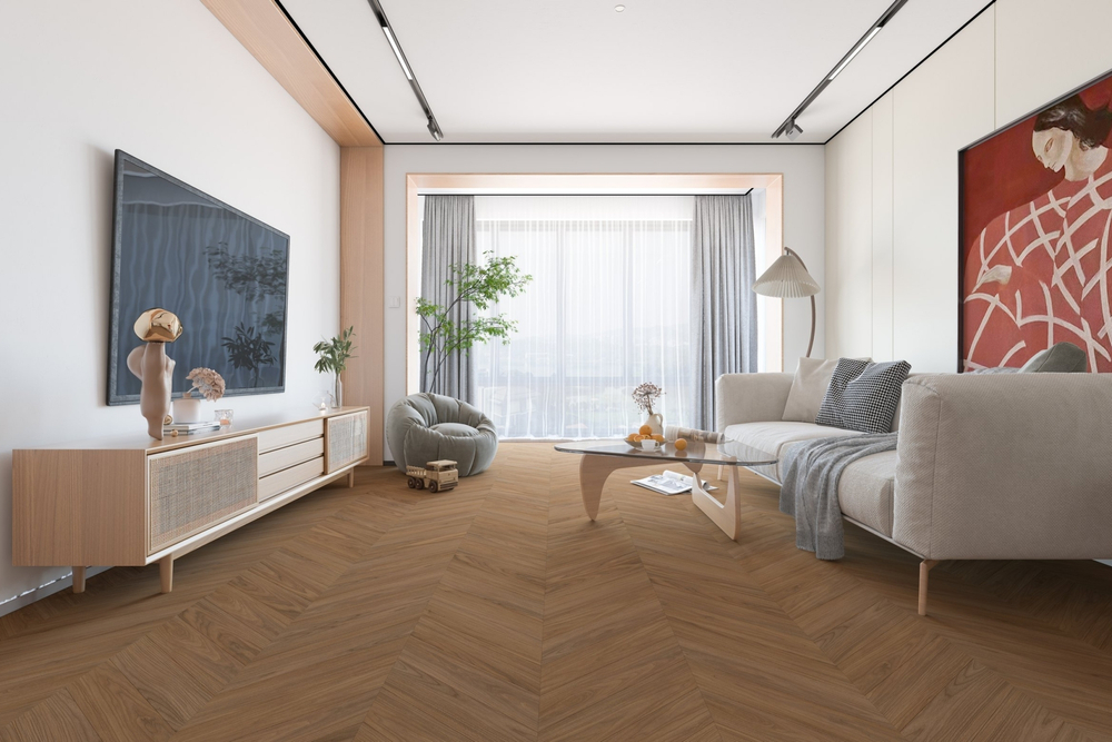 Кварц-винил LVT Damy Floor Chevron LVT 2.5 мм БЛУА 3.048 м2
