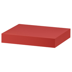 IKEA LACK  (ИКЕА ЛАК)  -  Полка настенная - красный 30x26 см
