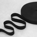 Тесьма (лента) киперная (100% х/б) 25 мм / 50 метров, черная
