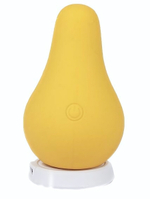 Желтый перезаряжаемый вибратор Juicy Pear - 8,2 см. (Цвет: желтый)