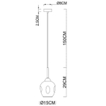 Подвесной светильник Arte Lamp YUKA A7759SP-1PB, 1хE27