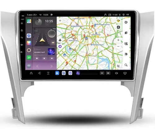 Магнитола для Toyota Camry 50 2011-2014 - Kuberg OL-1607 QLed, Android 13, Быстрейшая, CarPlay, SIM-слот