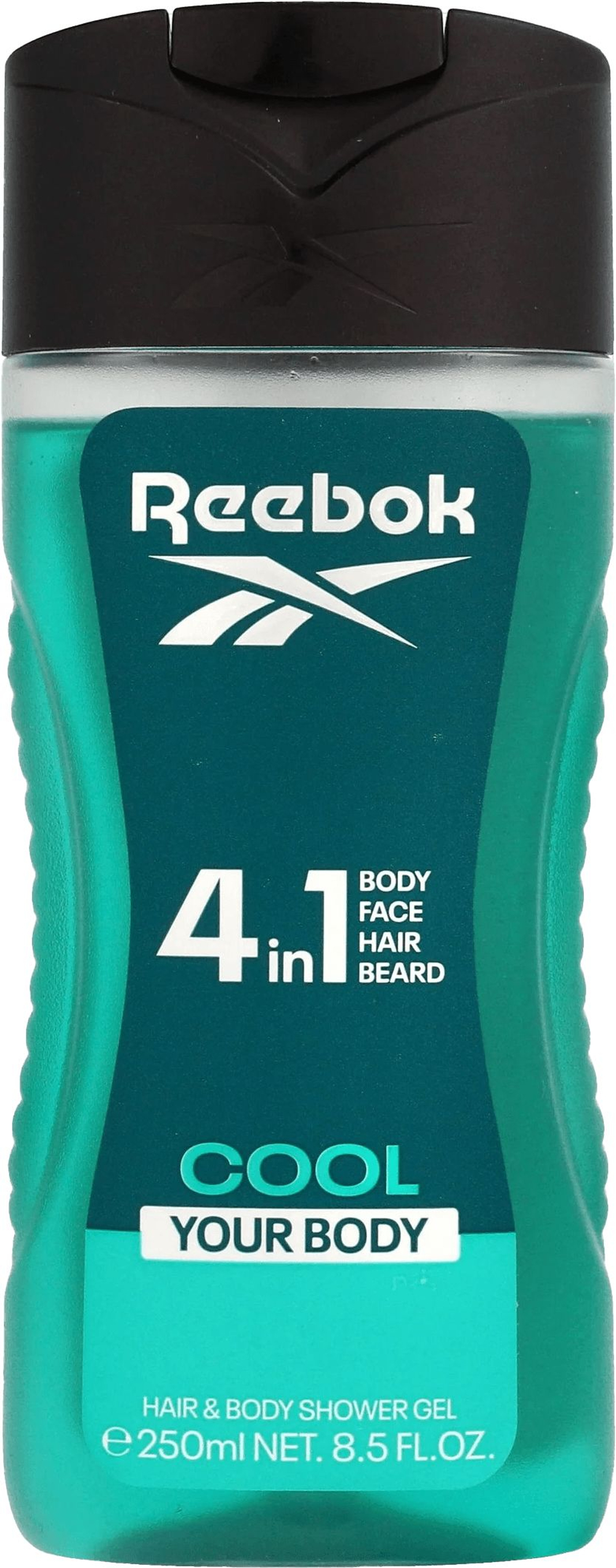 Reebok Гель для душа мужской 4 в 1 Cool your body 250 мл (из Финляндии)