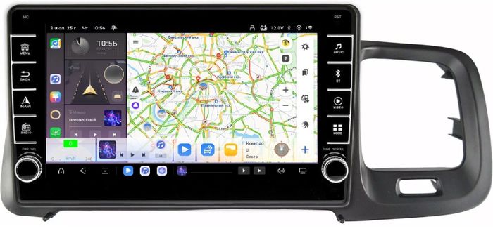 Магнитола для Volvo S60/V60 2010-2018 (штатный экран 7") - Kuberg SF-9002 (кнопки и крутилки) Android 13, Быстрая, CarPlay, 4G SIM-слот