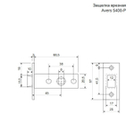 Защелка Аpeсs/Avers/Code Deco 5400-Р-G золото, тефлон