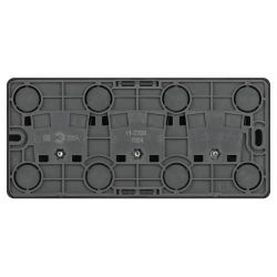 Розетка ЭРА Эксперт 11-2208-05 тройная с заземлением 3х2P+E Schuko IP20 16A-250В ОУ антрацит | Эра Эксперт