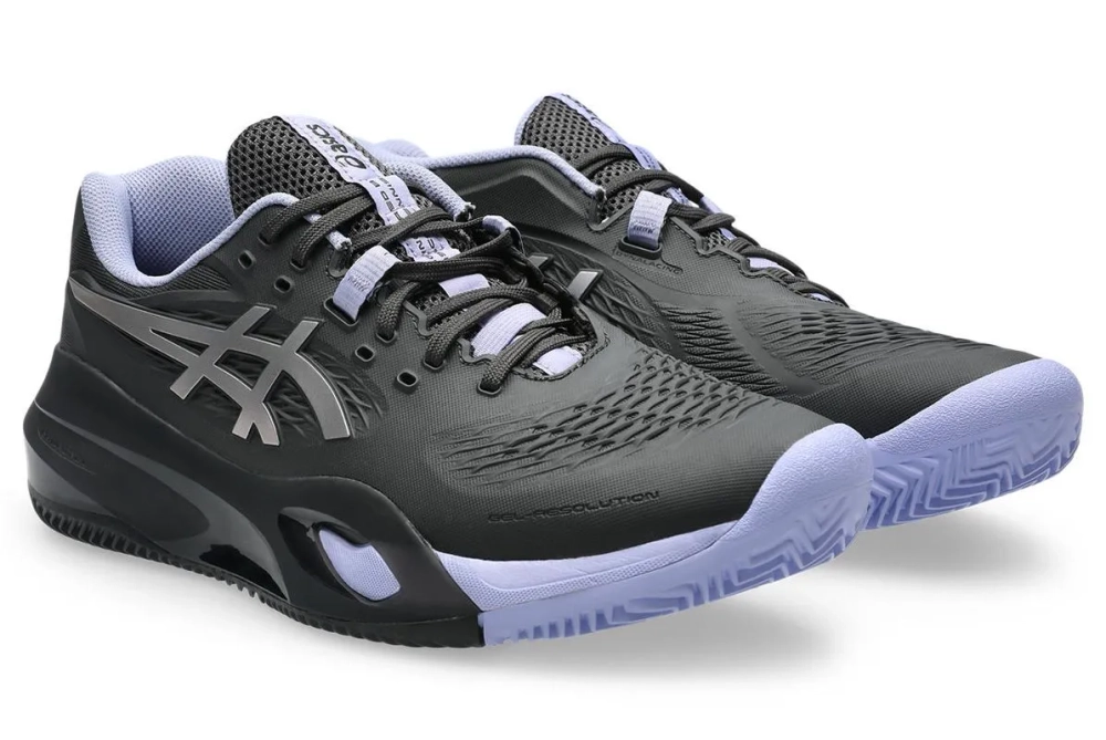 Мужские кроссовки теннисные Asics Gel-Resolution X Clay Night Energy - graphite grey/pure silver