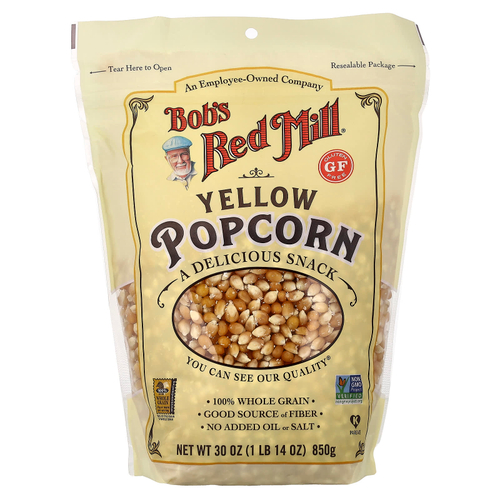 Bob's Red Mill, желтый попкорн, 850 г (30 унций)
