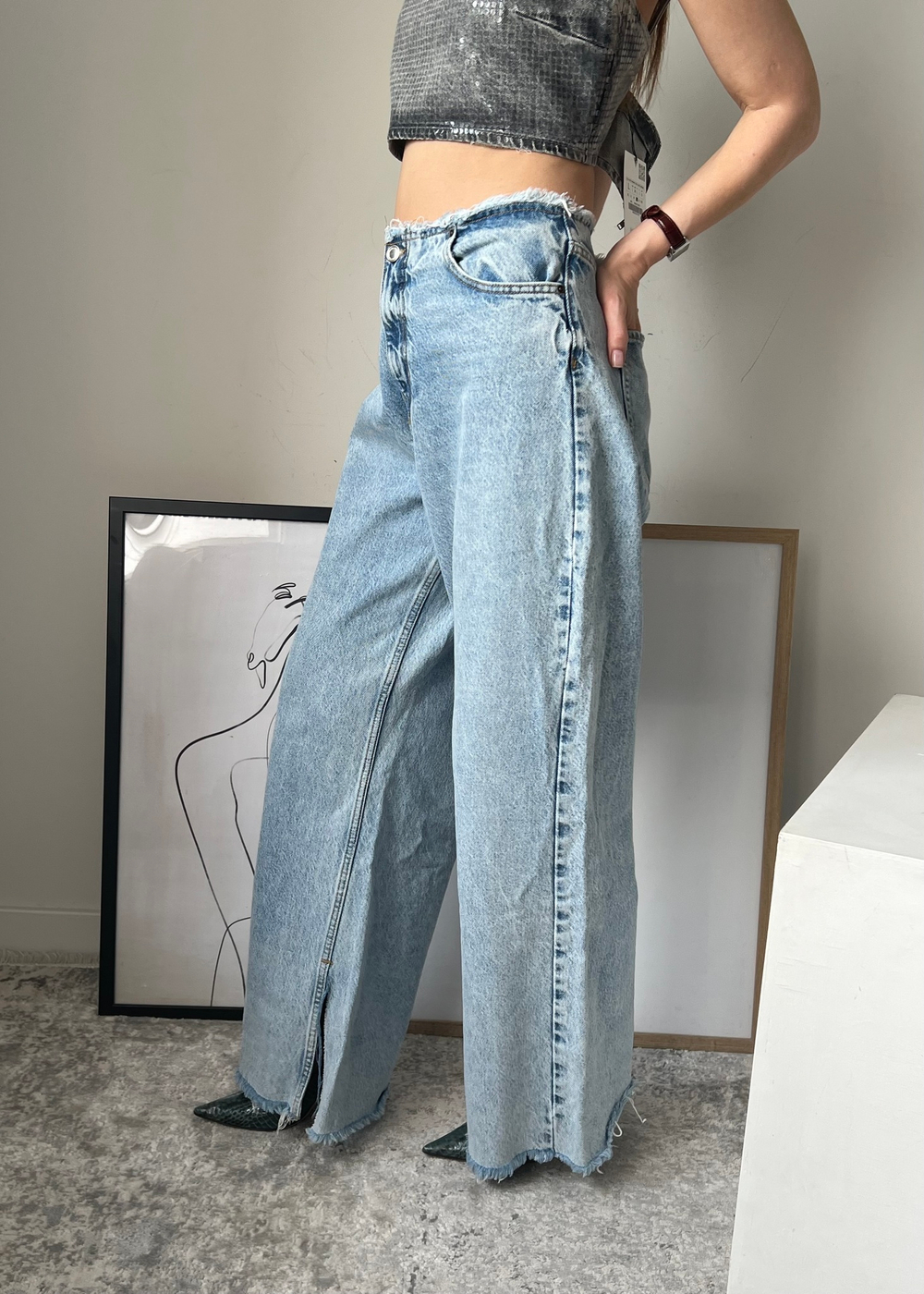 Джинсы Zara,  L