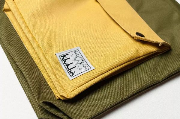 Сумка Cross-body Комбинация 1 ручной работы M Желто-зеленая - фото 4