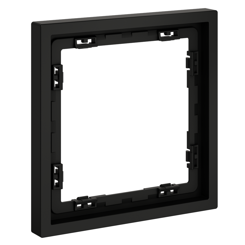 Рамка пластиковая на 1 пост, (черный матовый) Voltum S70 VLS100108