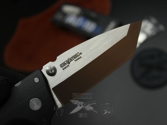 Складной нож Cold Steel 28DE AD-10 Tanto c клинком из стали CPM-S35VN, рукоять G10