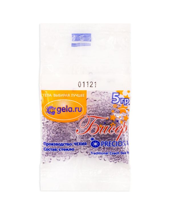 Бисер Preciosa 10/0, 50 г (10 шт по 5 г), цв.01121