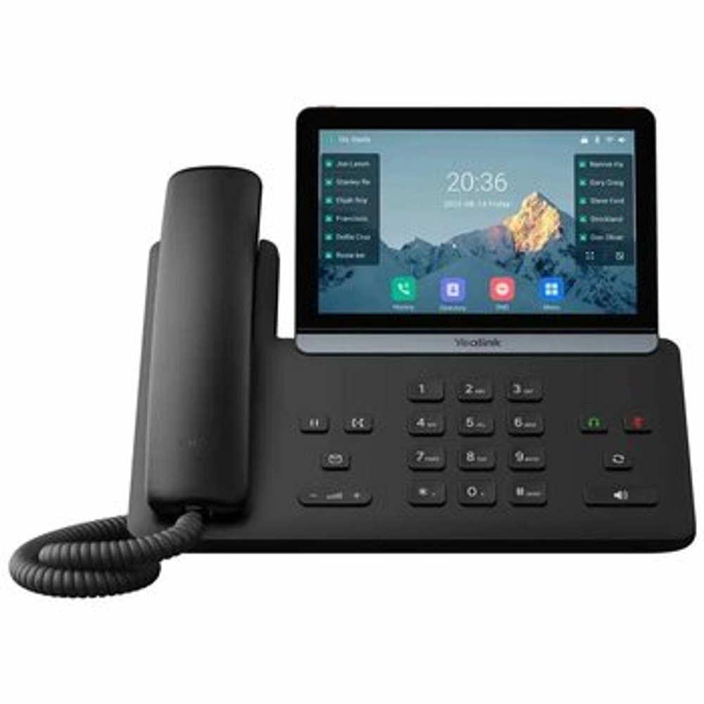 IP-телефон YEALINK SIP-T87W, SIP, IP, Wi-Fi, PoE, GigE, USB, Bluetooth, без БП