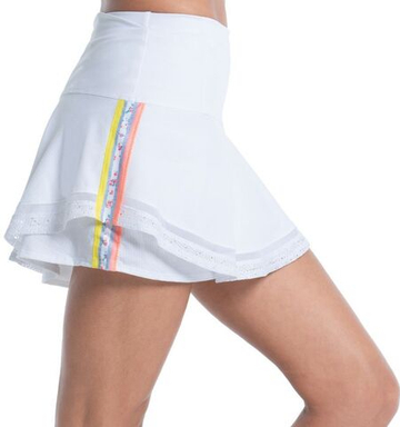 Теннисная юбка Lucky in Love Liberty In Love Long In Love Stripe Skirt - белый