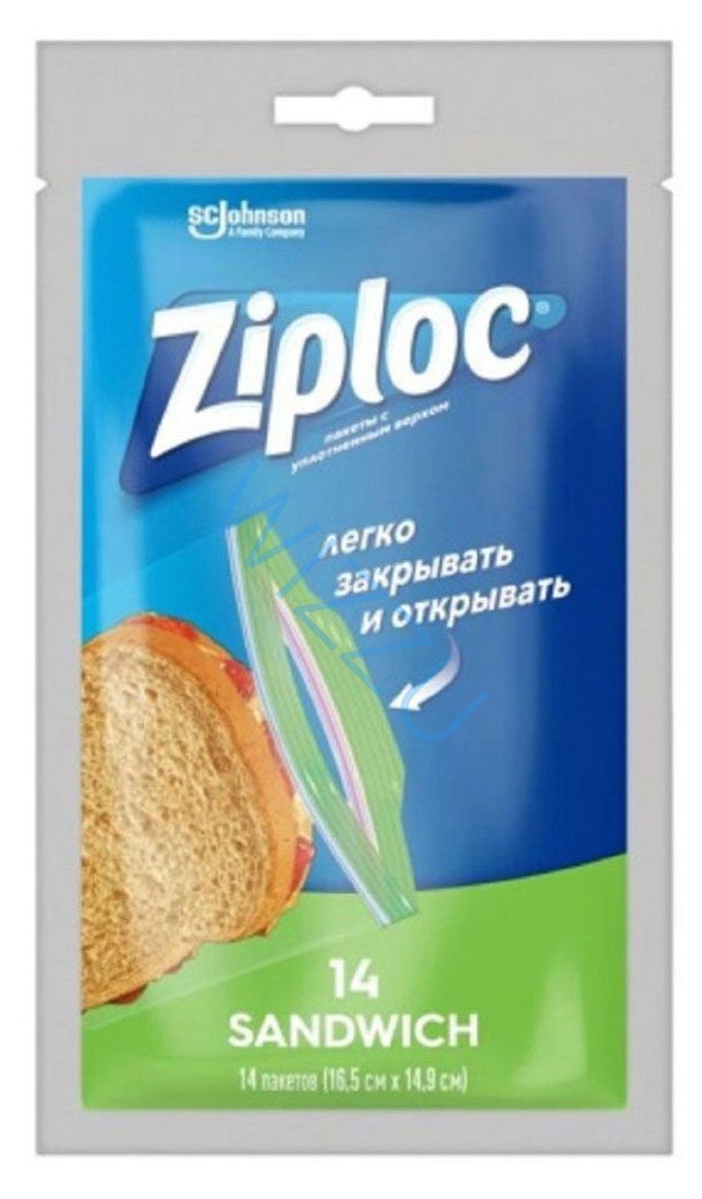 jb. Ziploc ПАКЕТЫ для бутербродов 14/12 шт
