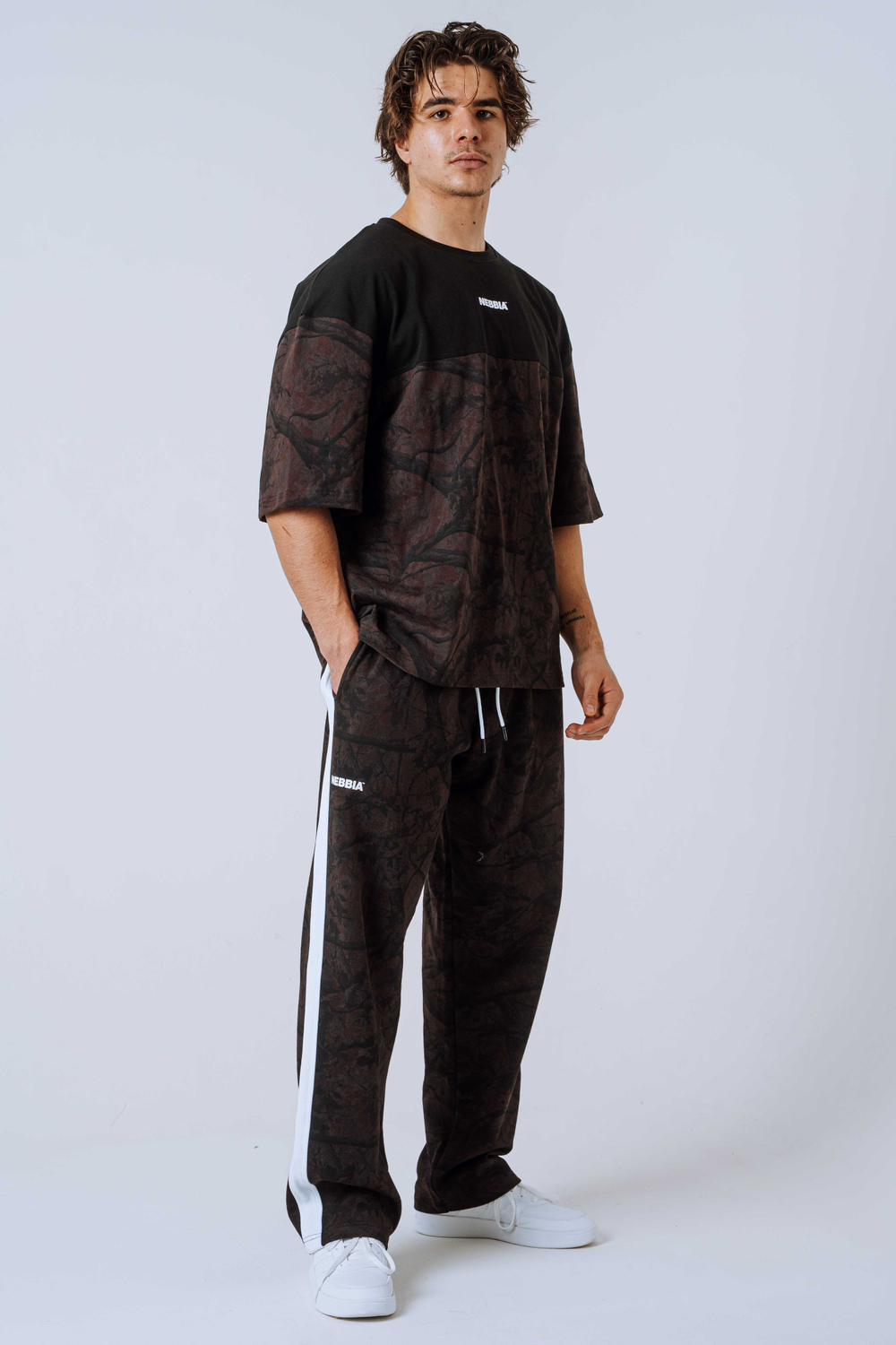 ФУТБОЛКА Oversized Tee POWER 898 ТЕМНО-КОРИЧНЕВЫЙ КАМУФЛЯЖ