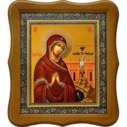 Ахтырская Божья Мать. Икона на холсте.