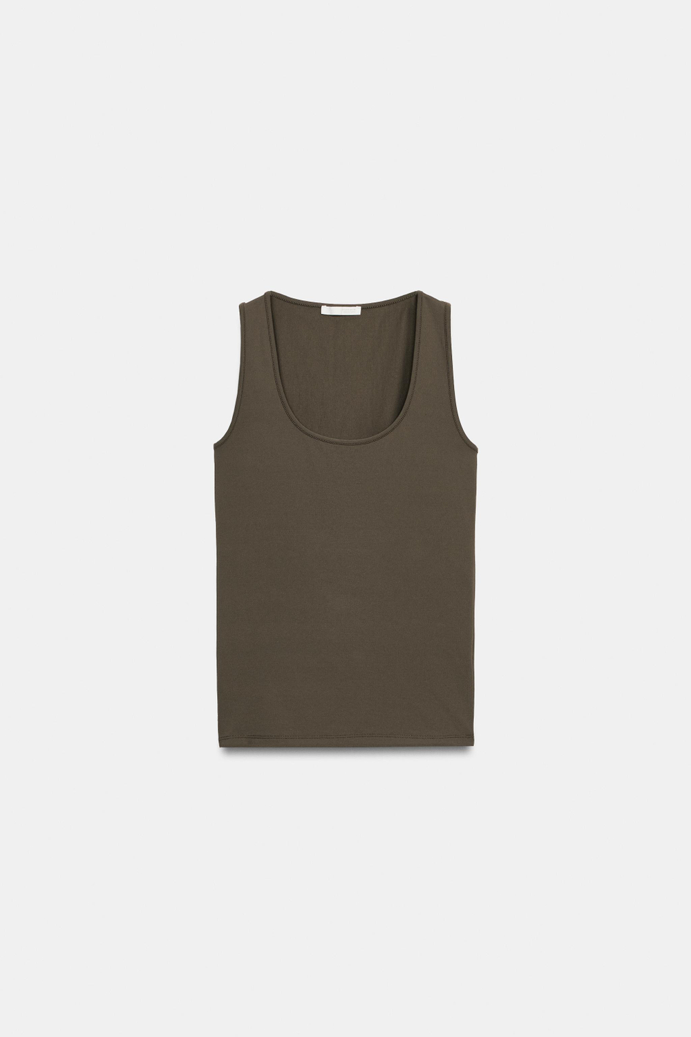 ТОП ИЗ ПОЛИАМИДА С ШИРОКИМИ БРЕТЕЛЯМИ — ZARA