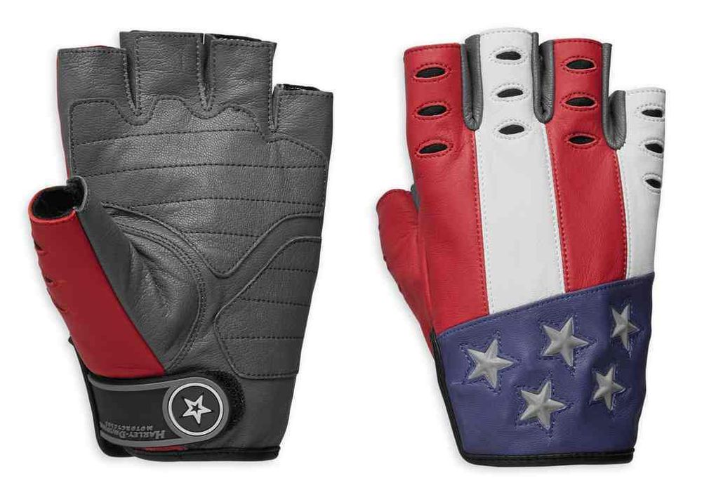 Митенки Men's Patriot Fingerless Gloves Harley-Davidson Митенки Men's Patriot Fingerless Gloves Harley-Davidson