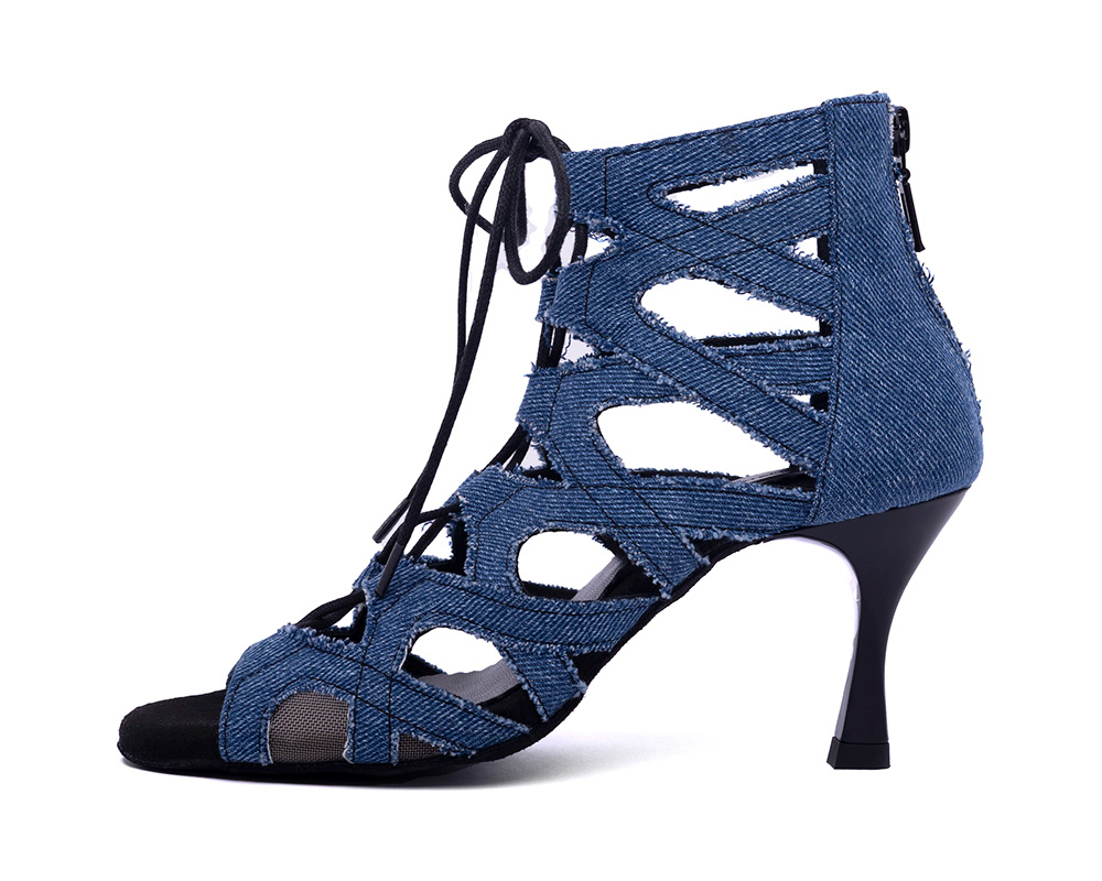 Туфли для танцев женские PD804 60 Denim, синие