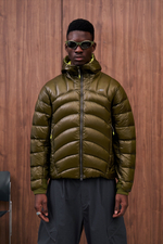 Куртка Nothomme Blue Ultra-Lightweight Water-Repellent Baffled Down Jacket "Olive Green"