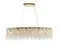 Люстра подвесная NewRgy 6079P/14A PLATING BRASS H+CLEAR, 14×40 Вт, прозрачная и латунная