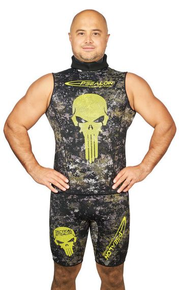 Майка Epsealon Skull Tactical Camo с шлемом без рукавов 2.5 мм